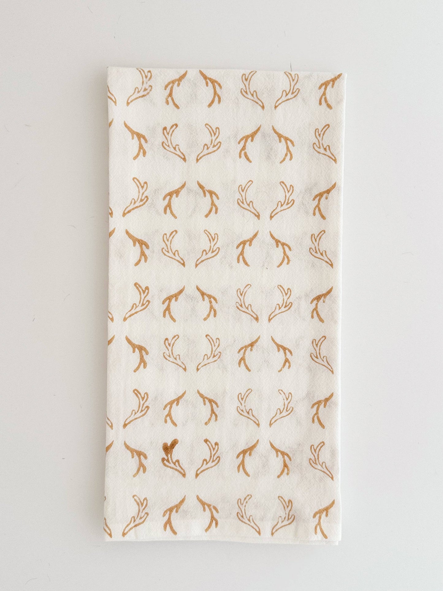 Tea Towel (Ivory) - Antlers, Chai