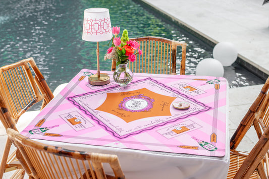 'Press for Mahjong' Mat | Champagne & Mahj Collection Travel
