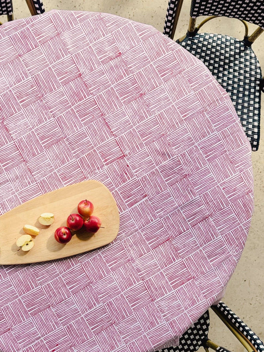Table Throw - Stripe, Red