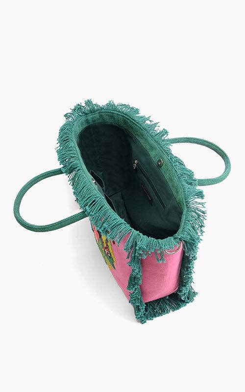 Pink Flutter Oasis Tote