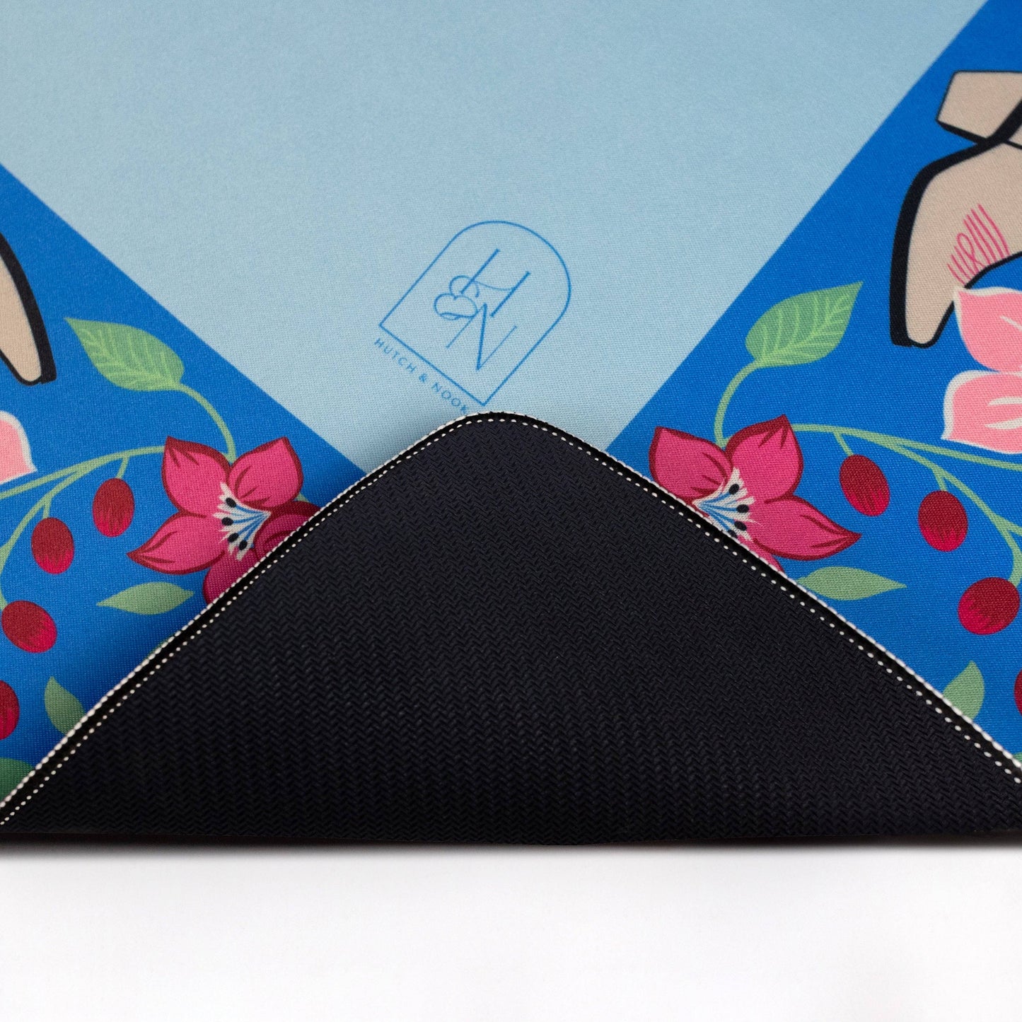 Hutch & Nook Mahjong Mat - Blue Cowboy Boot