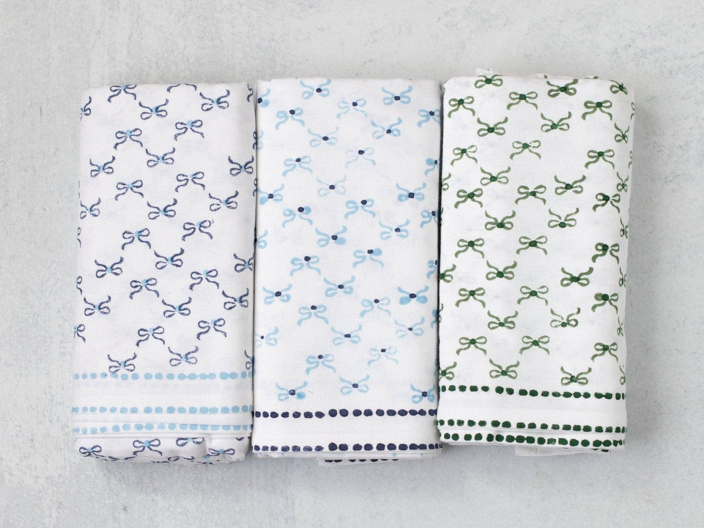 Table Throw - Bow, Navy & Uniform Blue