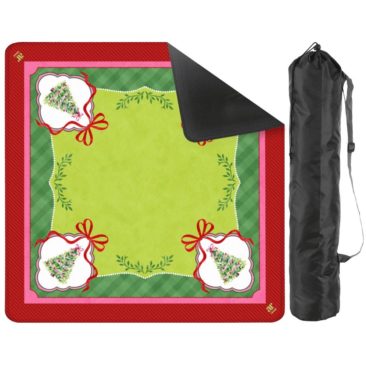 Anders Ruff Design Holiday Mahjong Mat | Watercolor Christmas Trees