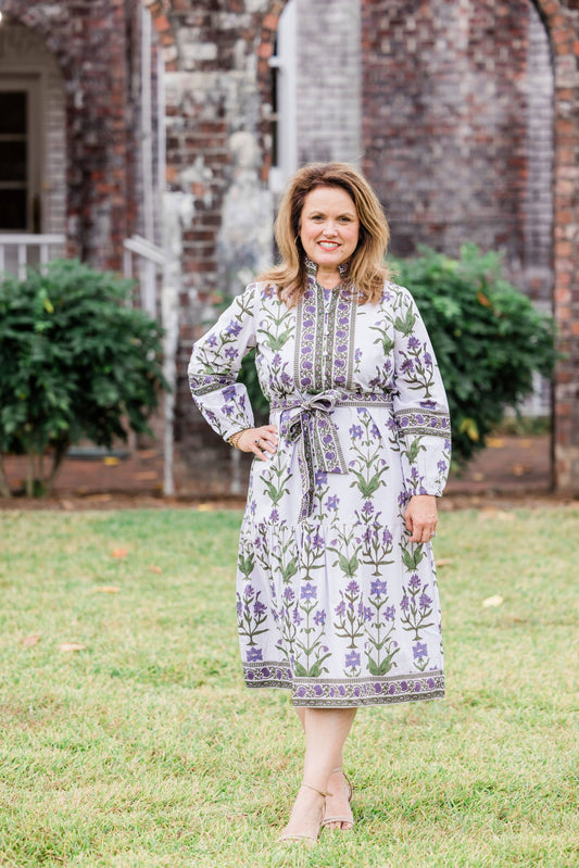 Heart of Grace Floral Maxi | Iris Lavender Caroline