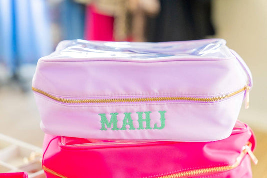 Clear Mahjong Tile Storage Bag with Handles