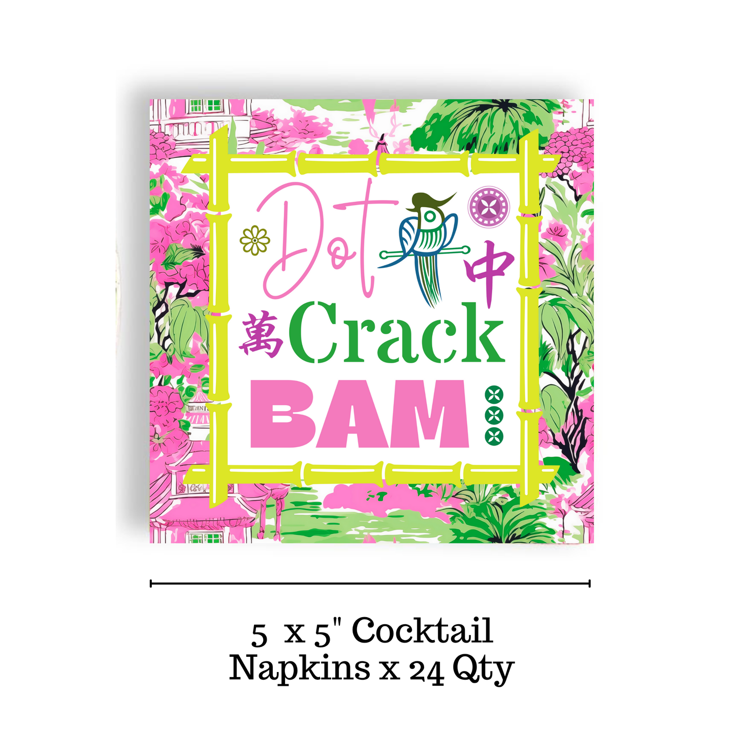 Mahjong 24ct Cocktail Napkin Separates (3ply)