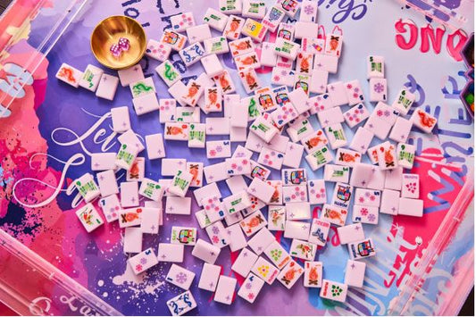 Bespoke Mahjong | Chalet tiles | Frosty Lilac