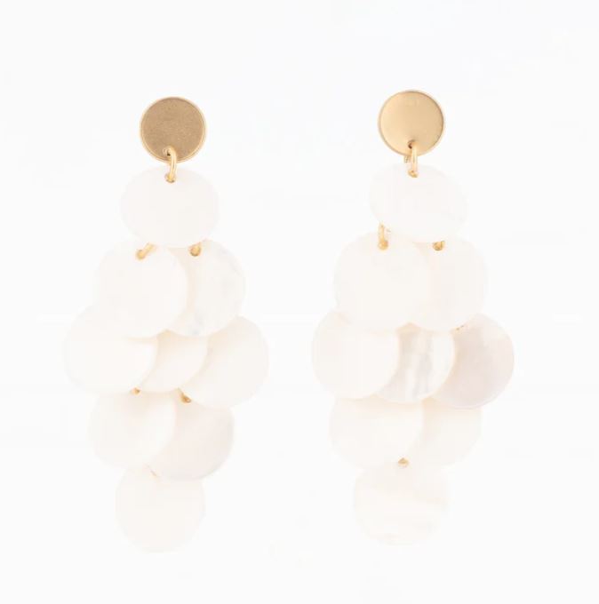Michelle McDowell Earrings Marina White