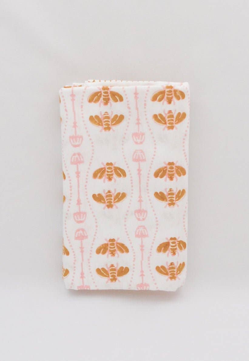 Table Runner - Honeybee - Rose & Mustard