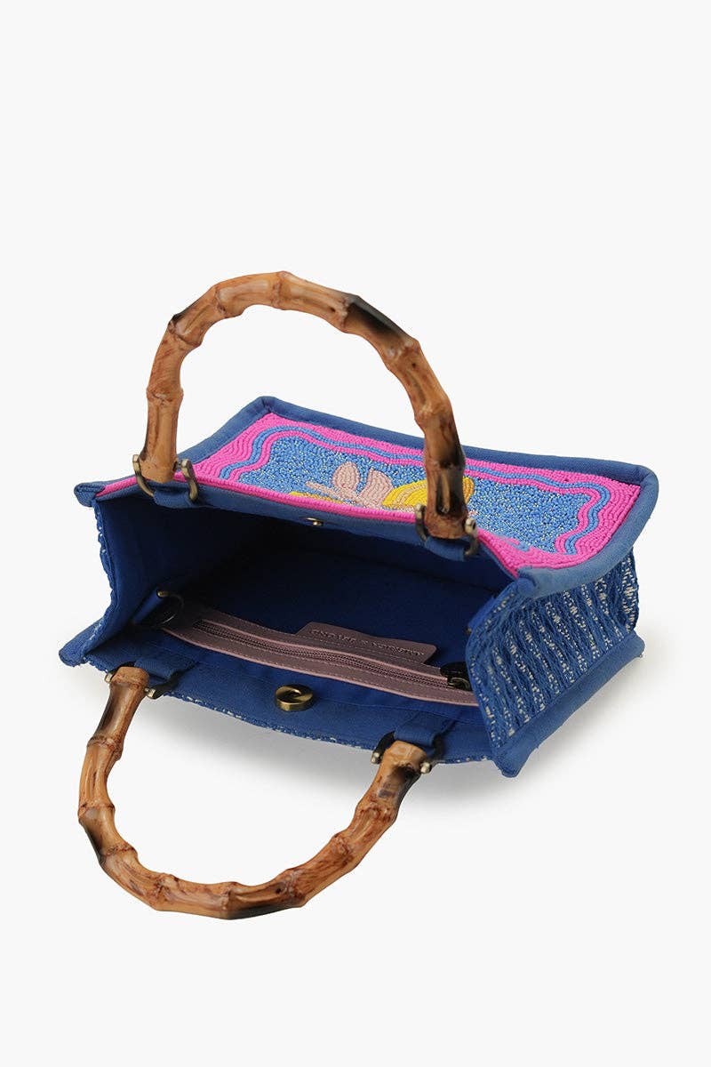 Limoncello Dream Hand-Beaded Mini Tote