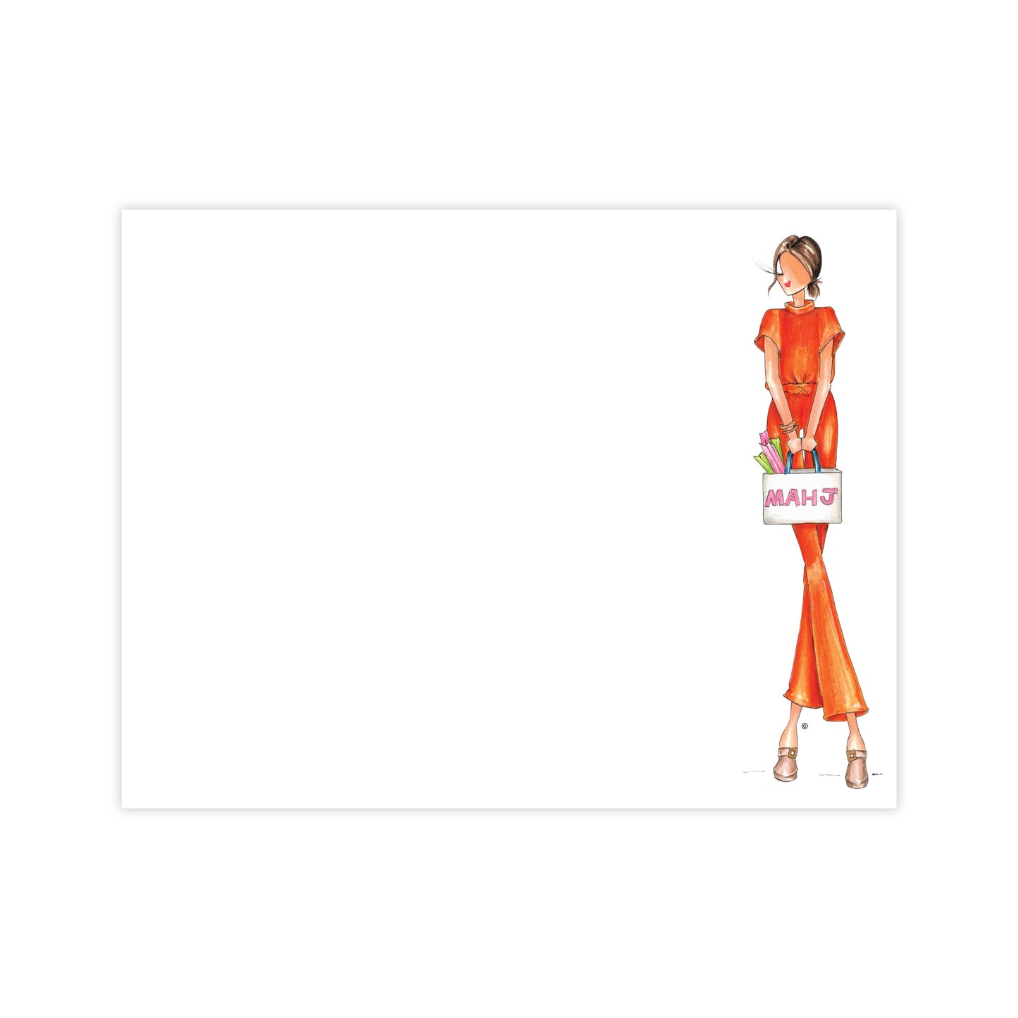 "Mary Mahj" notecards