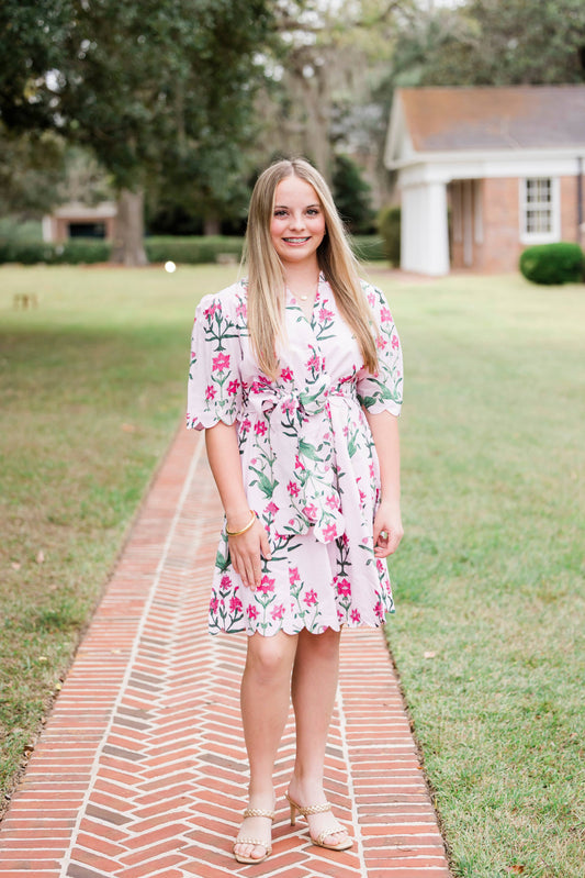 Resort Floral Mini Dress| Rose D' Iris Grace | READY TO SHIP