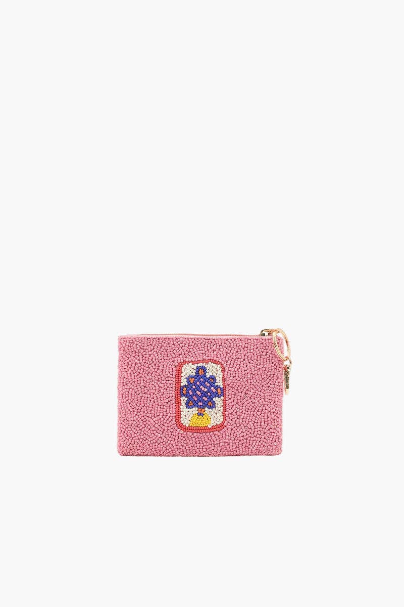 Mahjong Blooms Coin Pouch