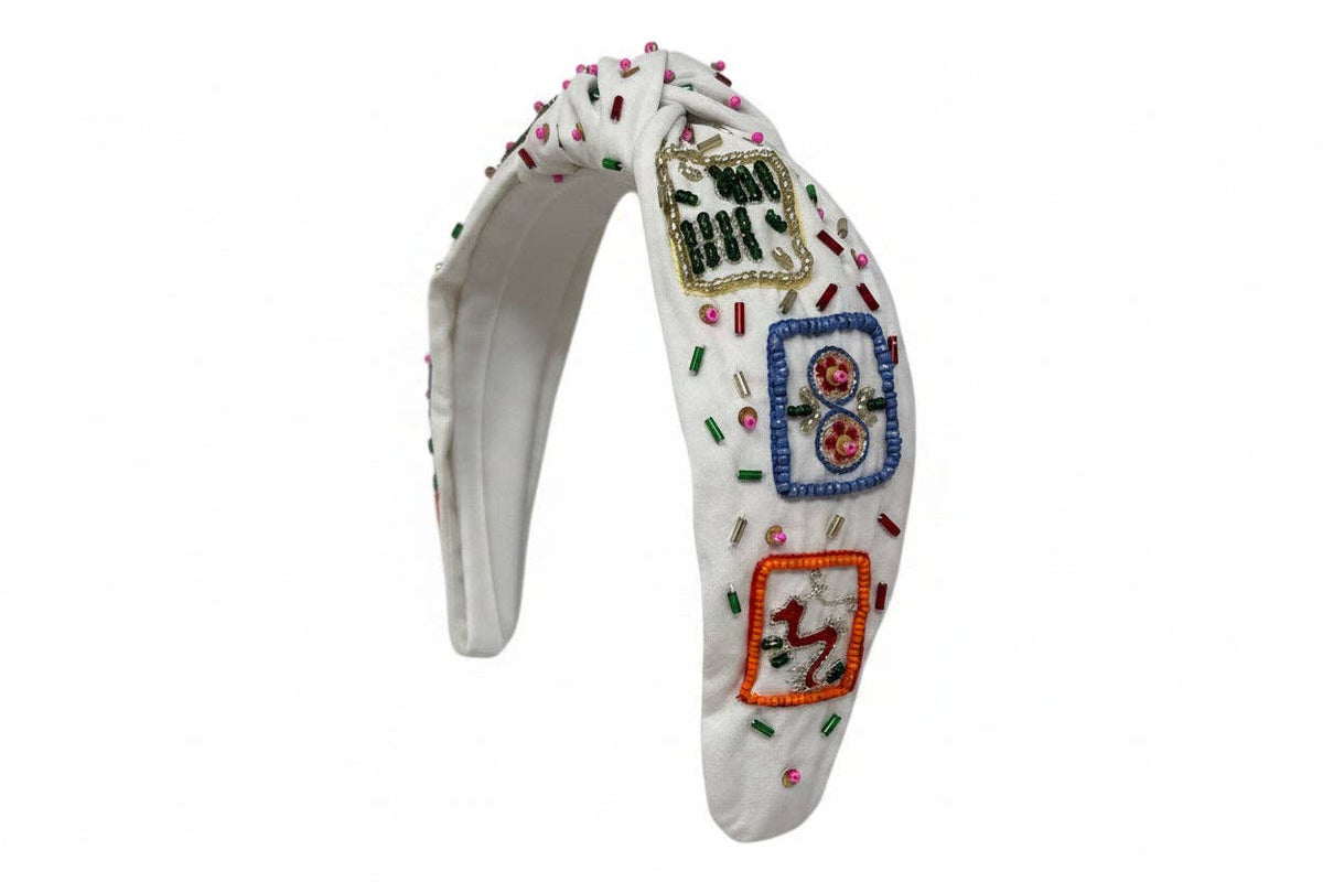 Mahjong Headband - White