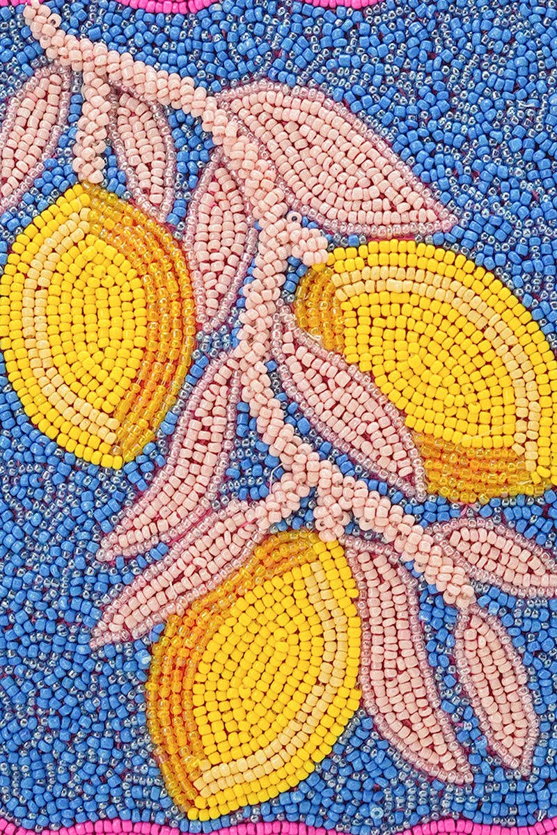 Limoncello Dream Hand-Beaded Mini Tote