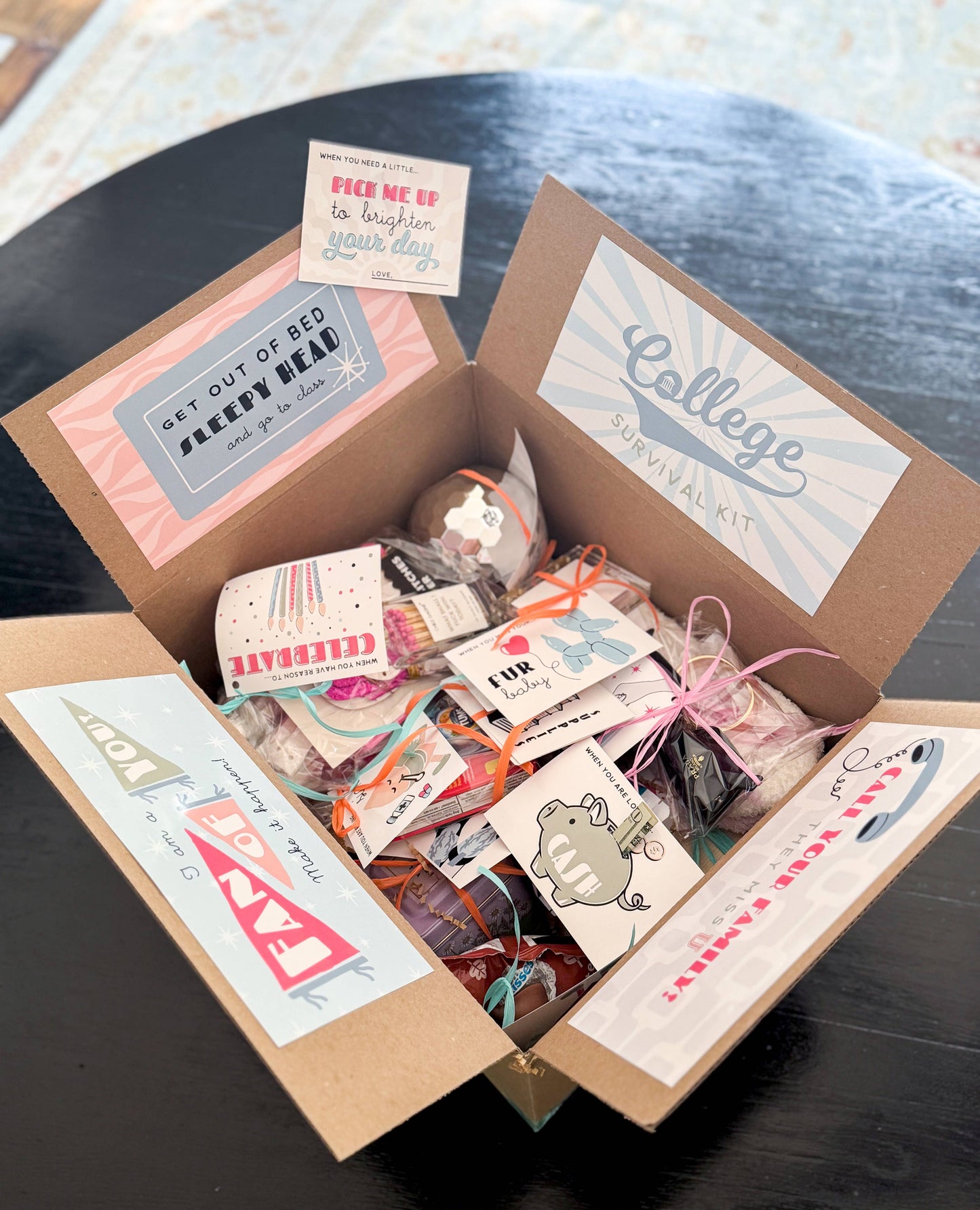 College Care Package Label Kit