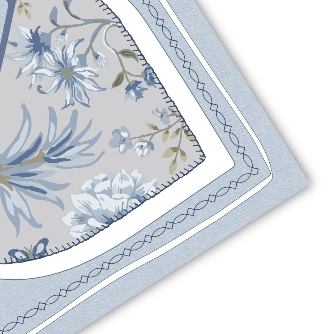 Anders Ruff Bluebonnet Trails Mahjong Mat | Texas Floral Boots