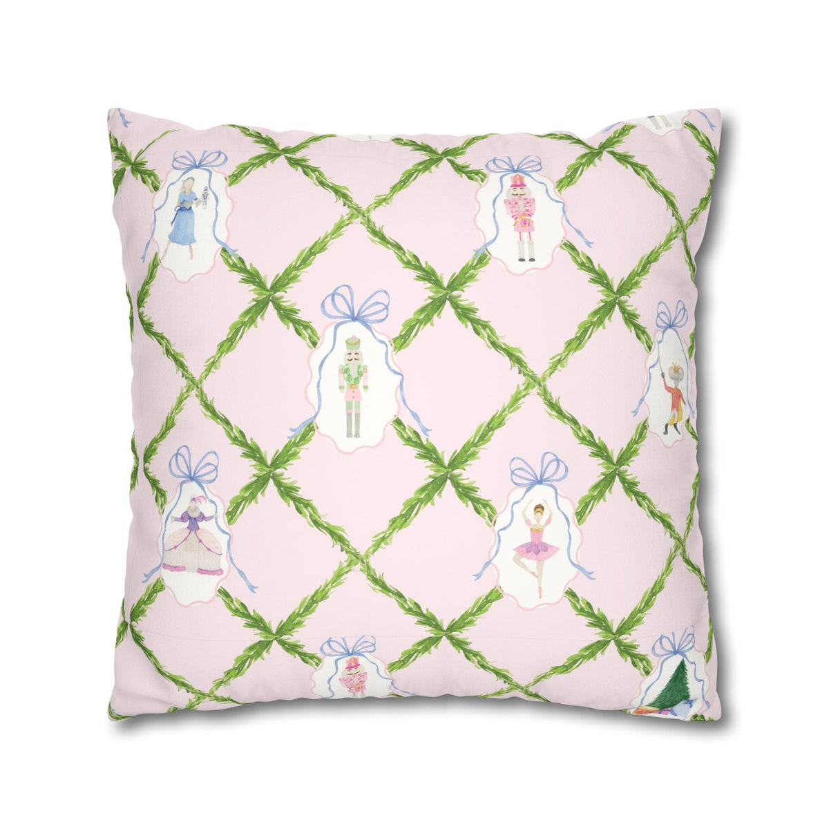 Nutcracker Ballet Velvet Pillow Cover