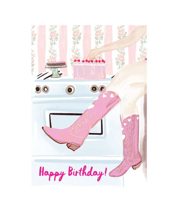 COWGIRL BIRTHDAY -Note Card 