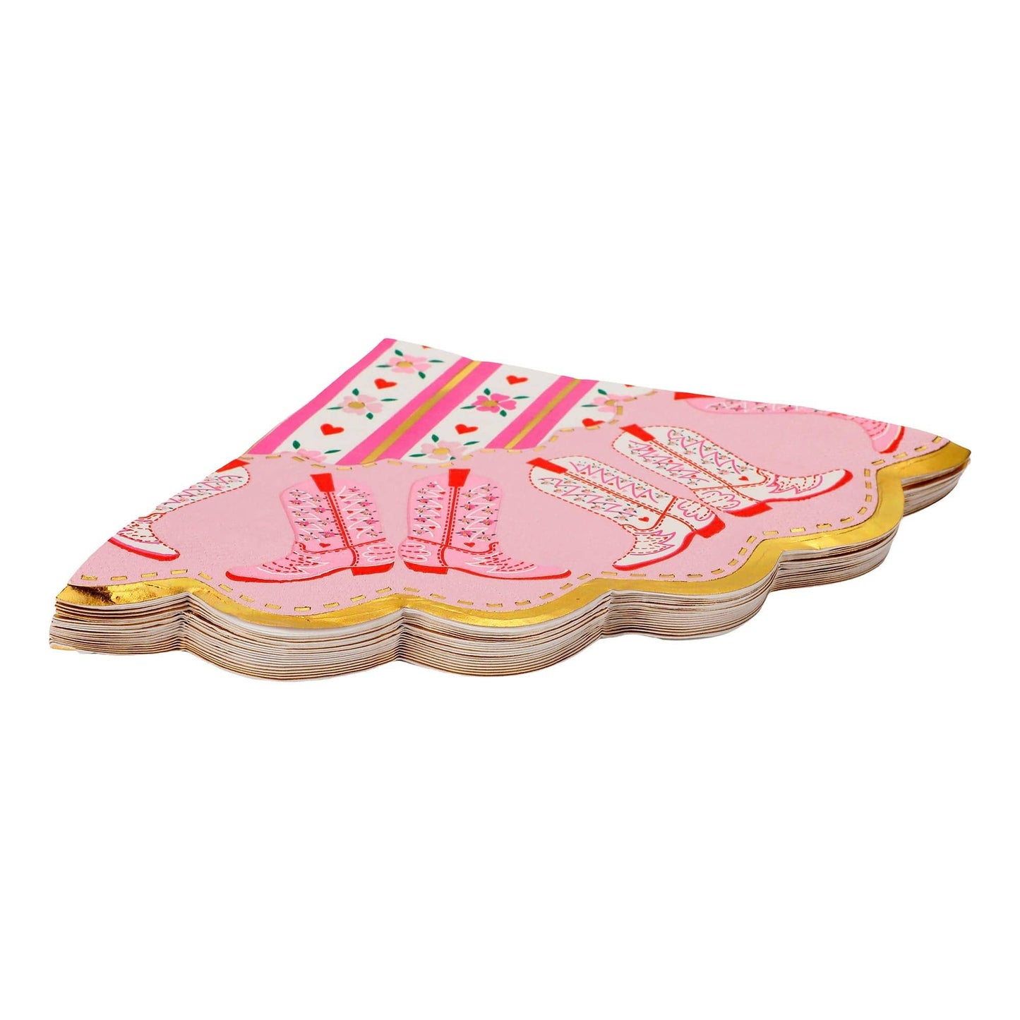 Boot Scoot Blooms Diecut Dessert Napkins (20 ct)