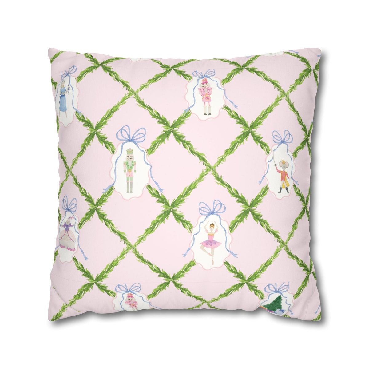 Nutcracker Ballet Velvet Pillow Cover