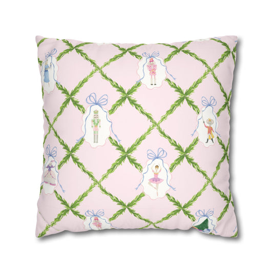 Nutcracker Ballet Velvet Pillow Cover