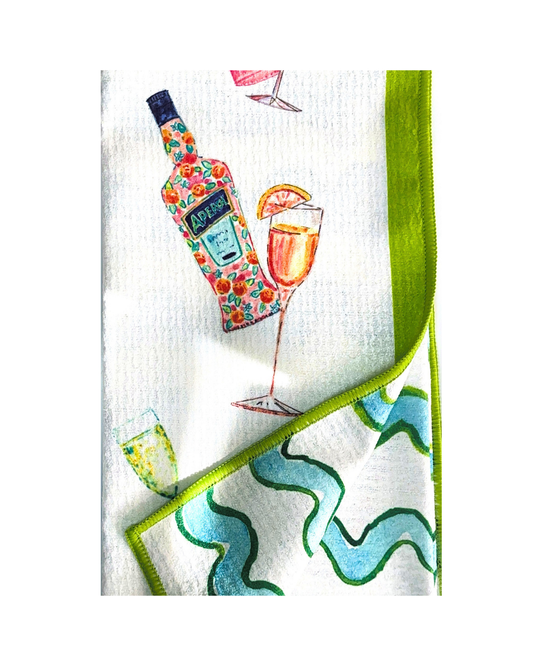 Cocktails Double-Sided Tea Towel