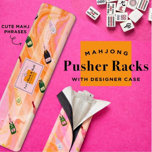 Champagne Mahjong Rack & Pusher Set | Champs & Mahj Collecti