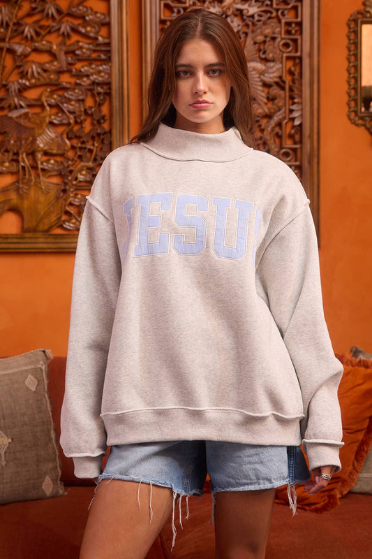 'JESUS' Patch Sweatshirt