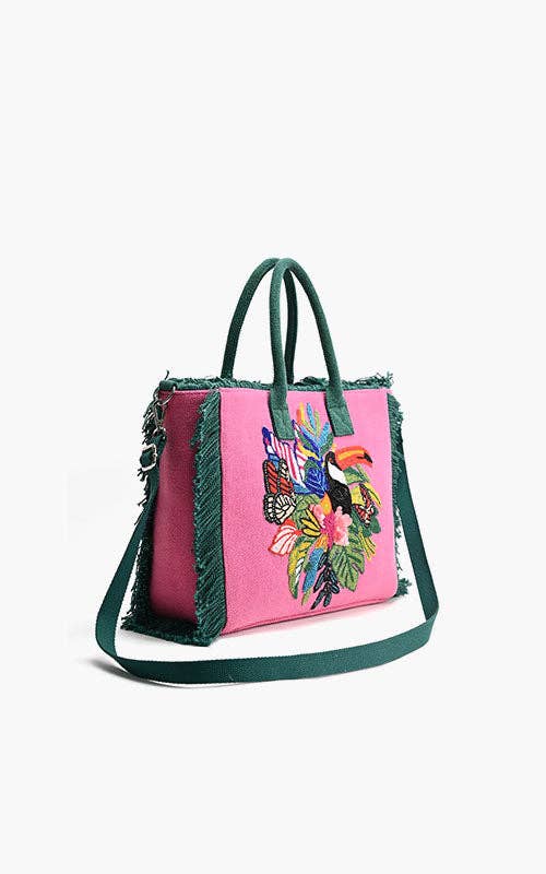 Pink Flutter Oasis Tote