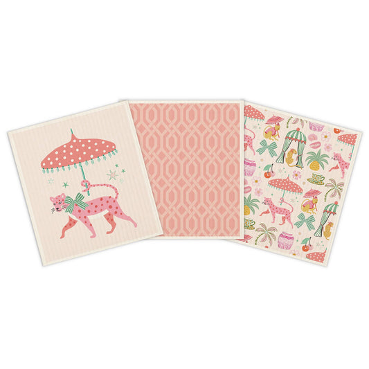 Leopard on Parade Do-It-All Dishcloths