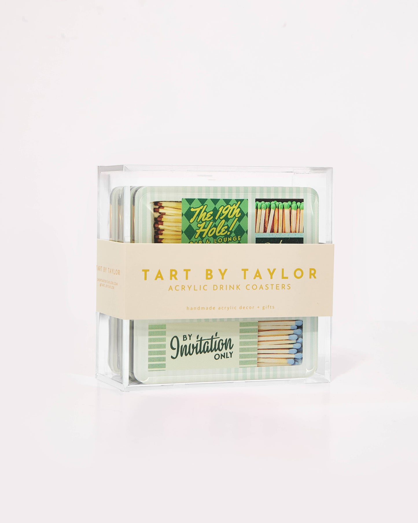 Golf Matchbook Coasters