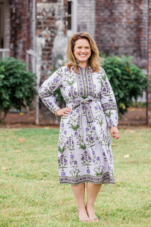 Heart of Grace Floral Maxi | Iris Lavender Caroline