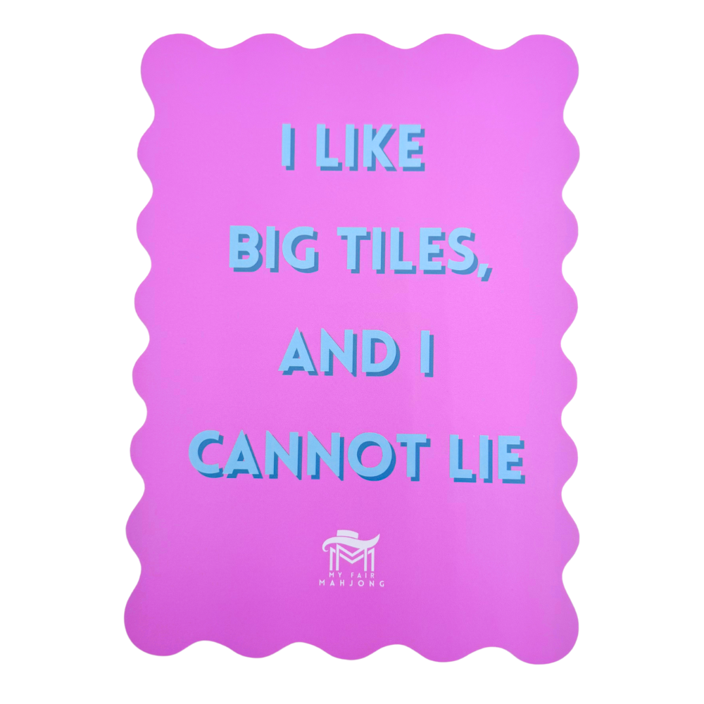 MAHJONG SHUFFLE CARD  |  Scalloped Edges & Bright Colors