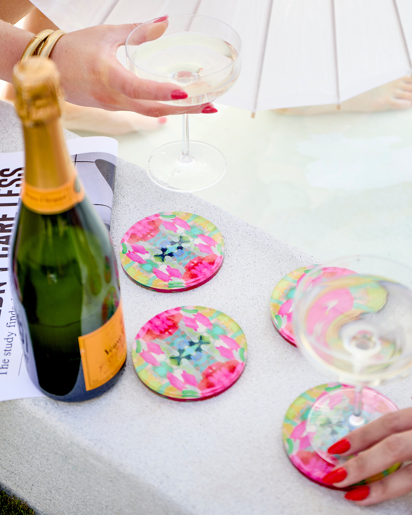 Pink Paradise Coaster | Laura Park Designs x Tart By Taylor