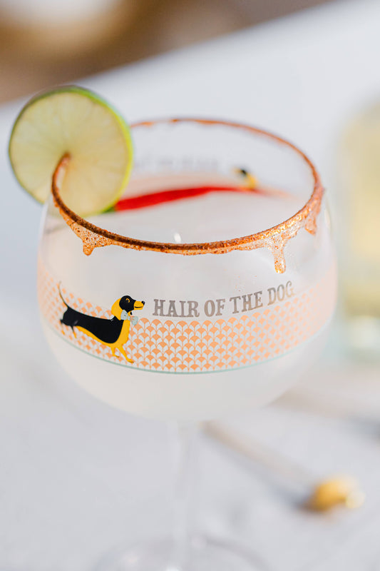 YVONNE ELLEN GIN GLASS SAUSAGE DOGGIE