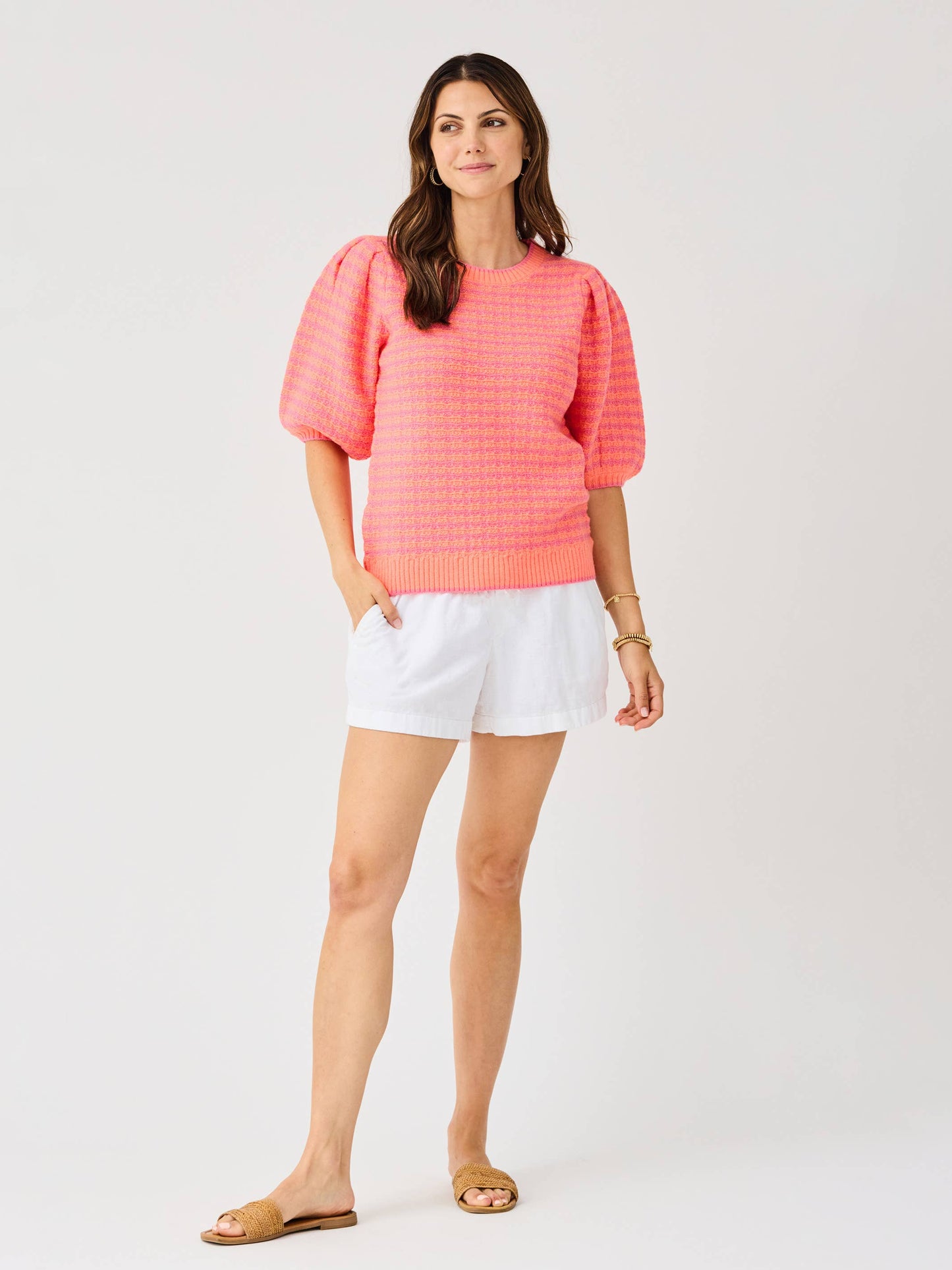 Abigail Sweater | Coral Pink