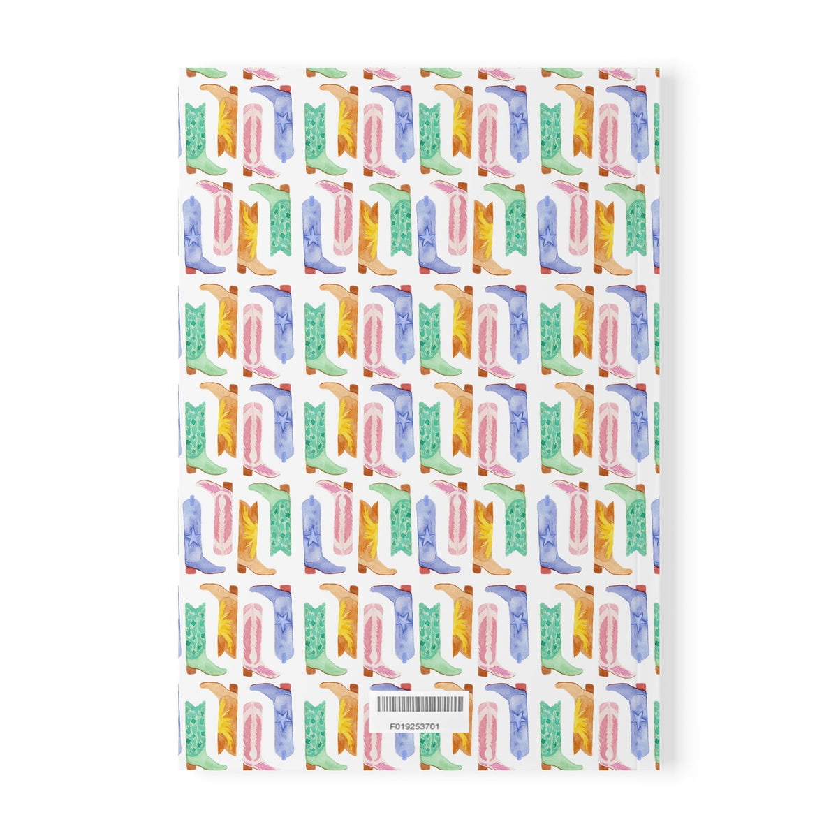 Watercolor Cowboy boots Softcover Notebook