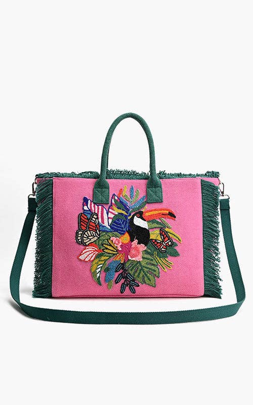 Pink Flutter Oasis Tote