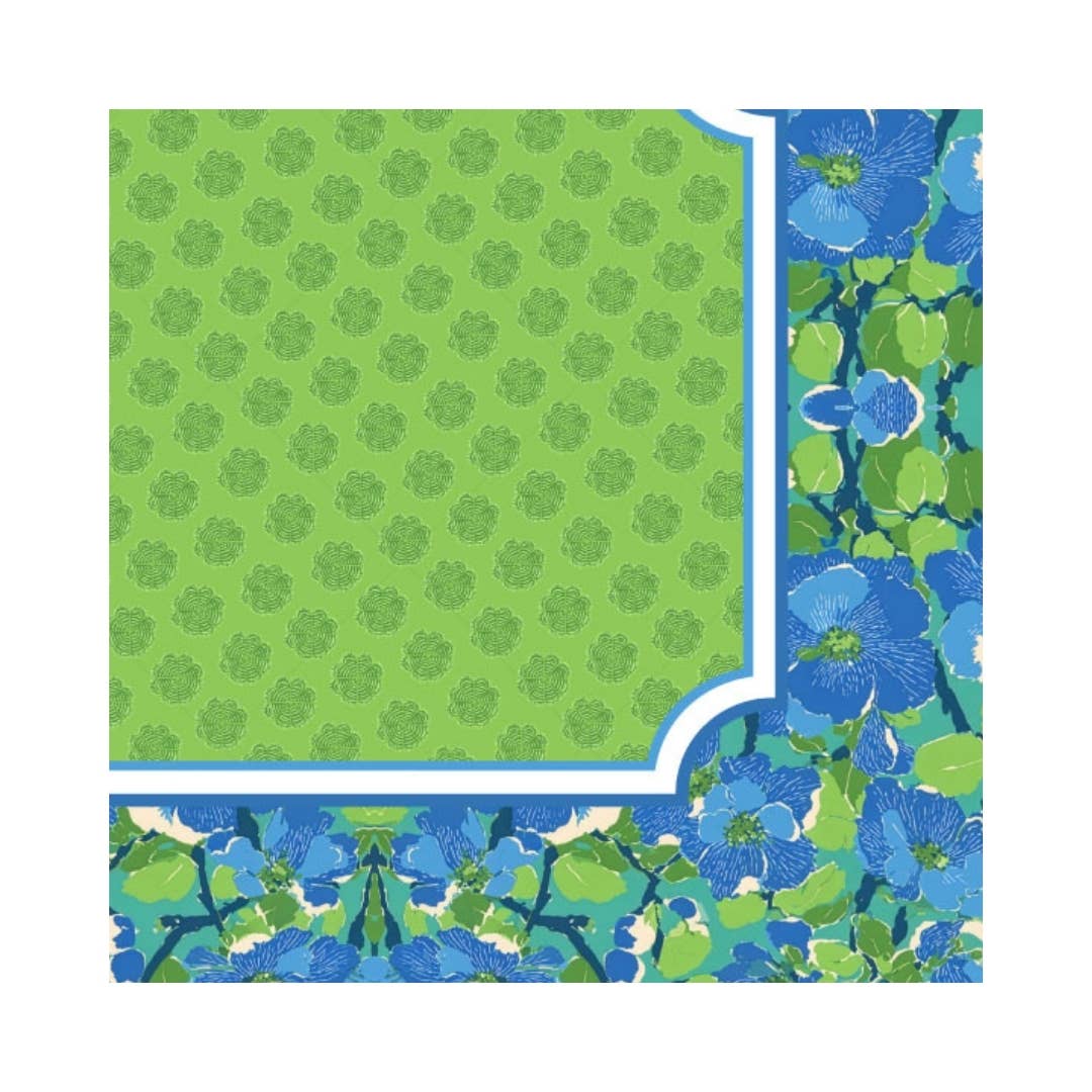 Anders Ruff Palm Beach Collection Mahjong Mat | Pink Blue Lime