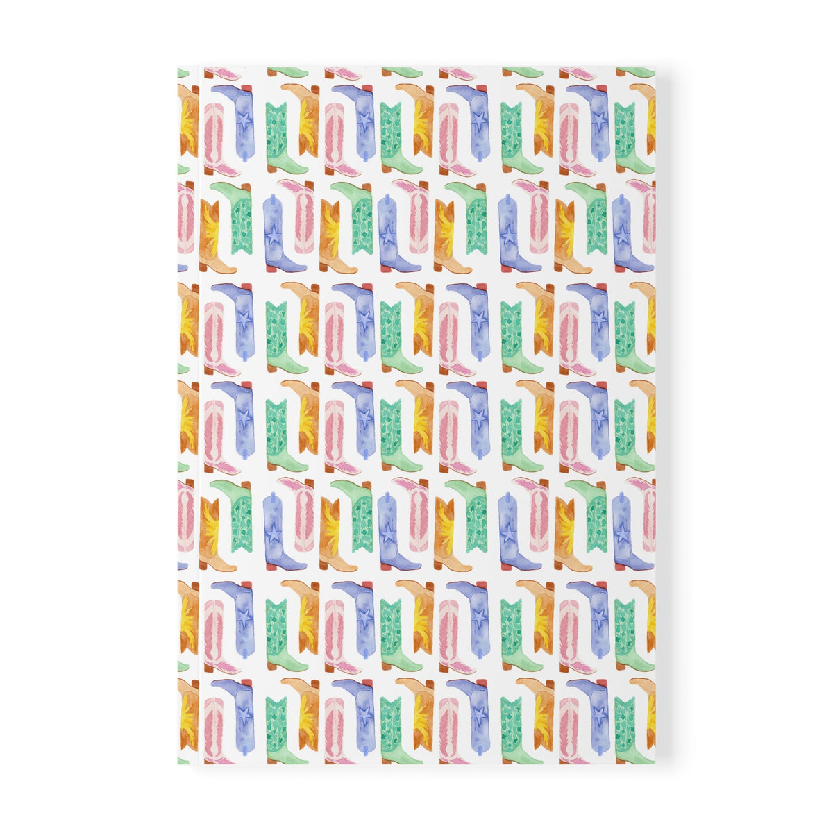 Watercolor Cowboy boots Softcover Notebook