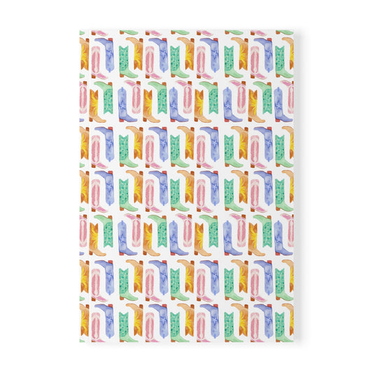 Watercolor Cowboy boots Softcover Notebook