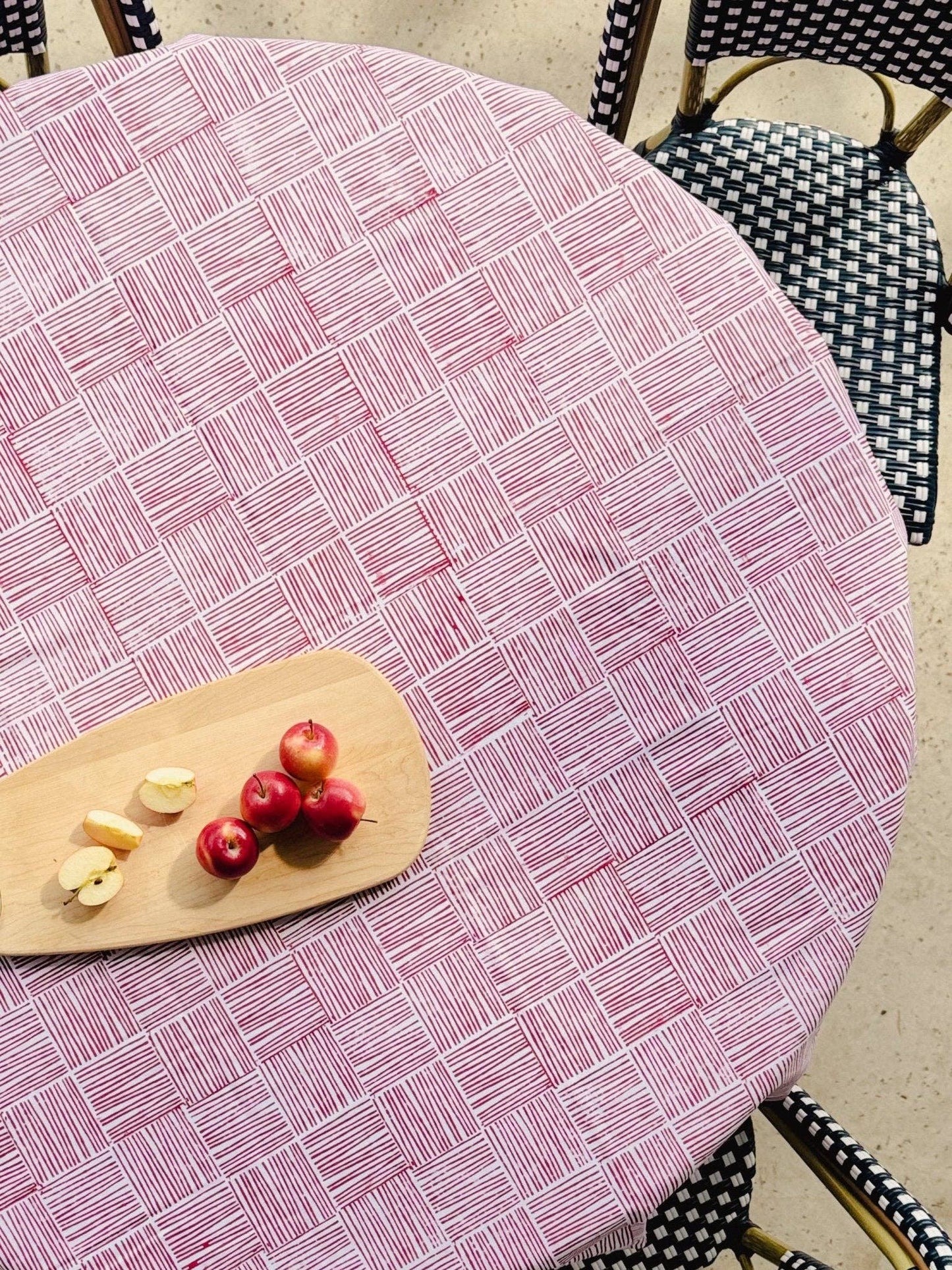 Table Throw - Stripe, Red