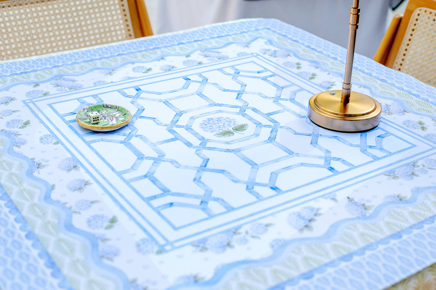 Anders Ruff Hamptons Hydrangea Mahjong Mat