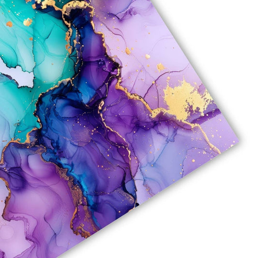 Anders Ruff Purple Aqua Mahjong Mat | Grand Marble Collection