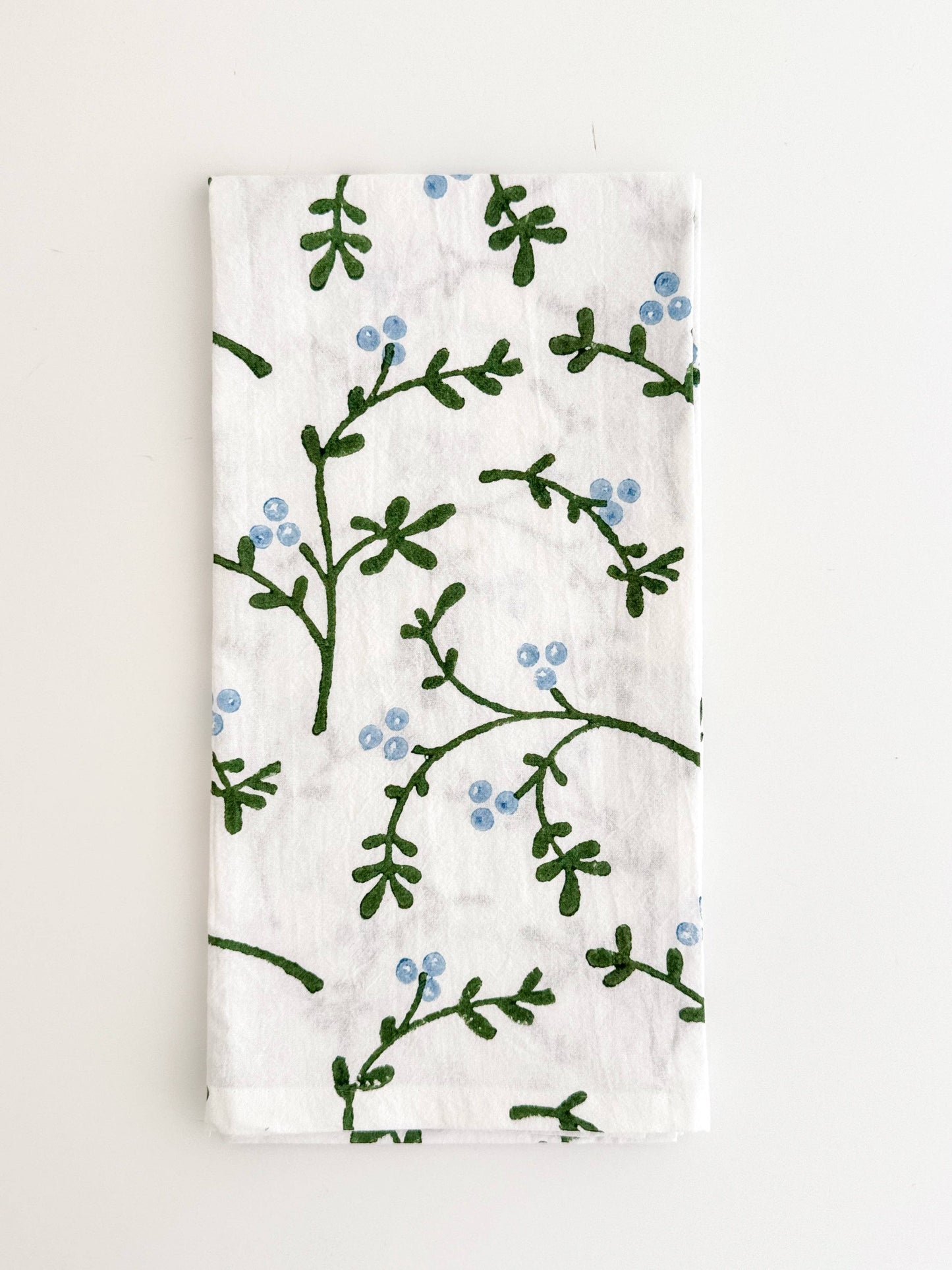 Table Throw - Winterberry, Sage & Uniform Blue