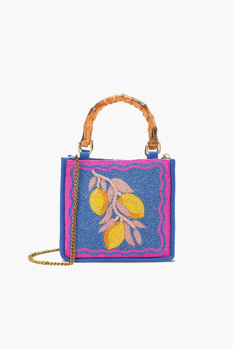 Limoncello Dream Hand-Beaded Mini Tote