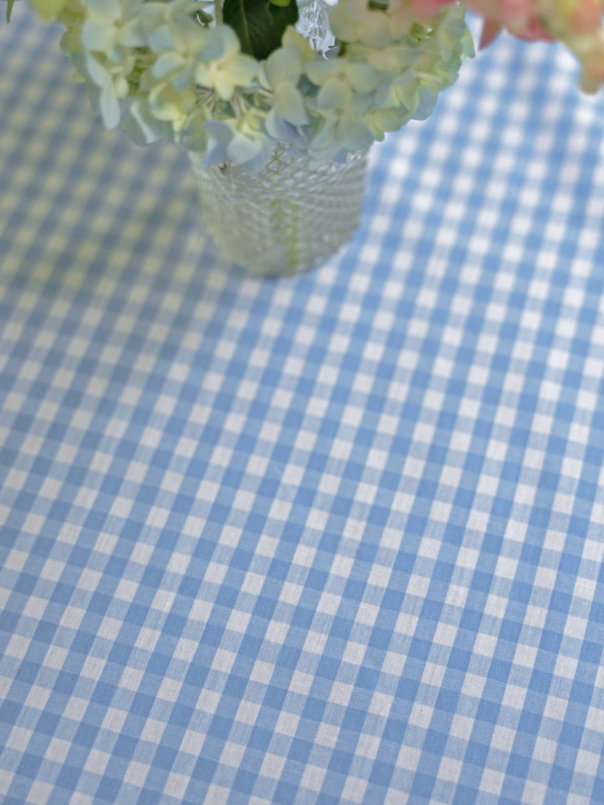 Cottage Gingham Tablecloth - Blue