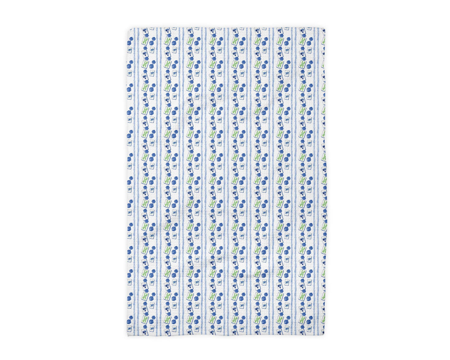 Mahjong Kitchen Towel Mah jongg Tile Game Decor Hostess Gift