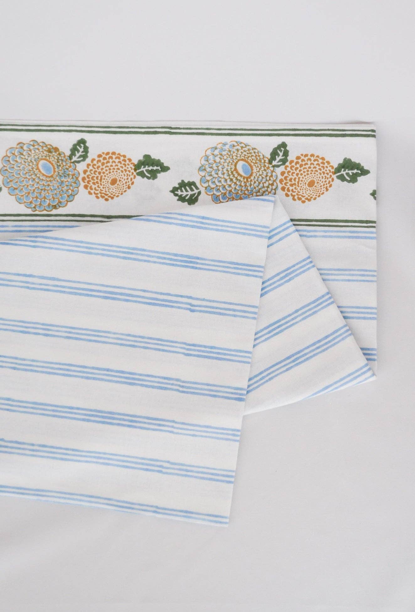 Table Throw - Marigold - Uniform Blue